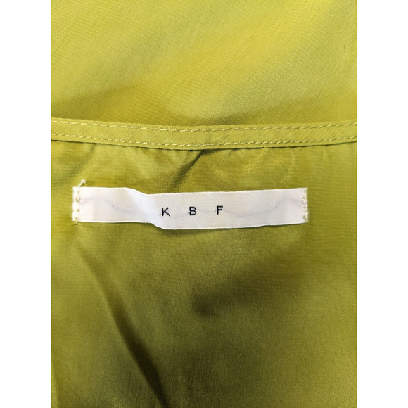 KBF Womens Size Small Top Blouse Olive Green Scoop Neck Sleeveless - Picture 12 of 13